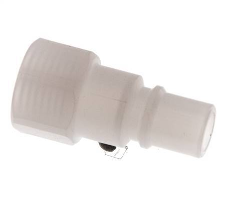 PVDF DN 7.2 Enchufe de acoplamiento G 1/4 pulgadas rosca hembra