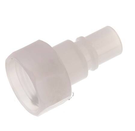 PVDF DN 7.2 Tapón de acoplamiento G 3/8 pulgadas rosca hembra