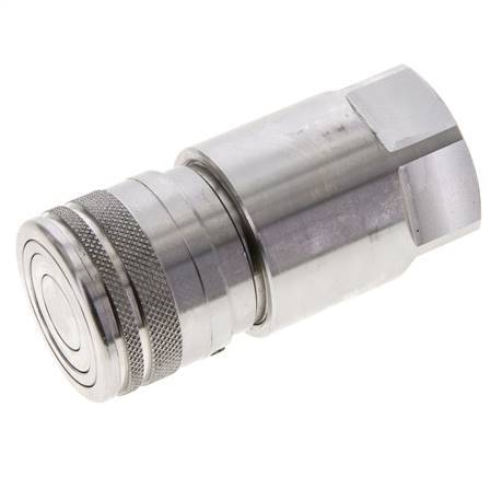Acero inoxidable DN 12 Boca hidráulica de cara plana G 3/4 pulgadas rosca hembra ISO 16028 D 24.5mm