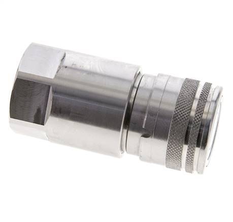 Acero inoxidable DN 12 Boca hidráulica de cara plana G 3/4 pulgadas rosca hembra ISO 16028 D 24.5mm