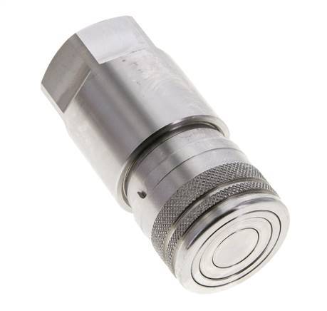 Acero inoxidable DN 12 Boca hidráulica de cara plana G 3/4 pulgadas rosca hembra ISO 16028 D 24.5mm