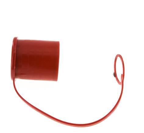 Tapa de protección contra el polvo de plástico de 48 mm para el enchufe con cadena [2 piezas]