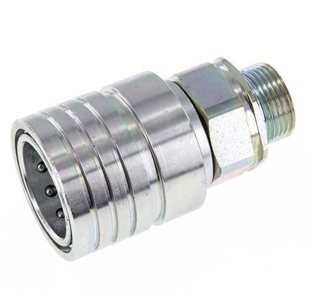 Acero DN 25 Acoplamiento hidráulico Toma 20 mm S Anillo de compresión ISO 7241-1 A/8434-1 D 34,3mm