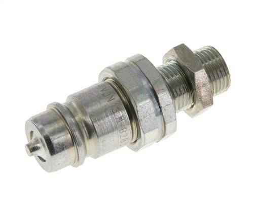Acero DN 12.5 Acoplamiento hidráulico Tapón 12 mm L Anillo de compresión Mampara ISO 7241-1 A/8434-1 D 20.5mm