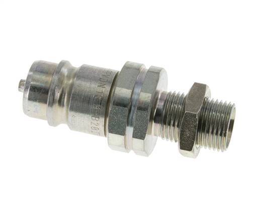 Acero DN 12.5 Acoplamiento hidráulico Tapón 12 mm L Anillo de compresión Mampara ISO 7241-1 A/8434-1 D 20.5mm