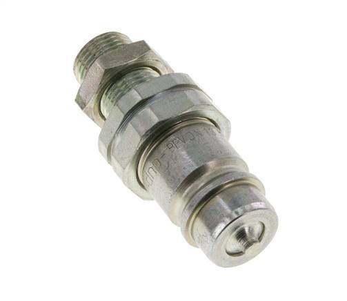 Acero DN 12.5 Acoplamiento hidráulico Tapón 12 mm L Anillo de compresión Mampara ISO 7241-1 A/8434-1 D 20.5mm