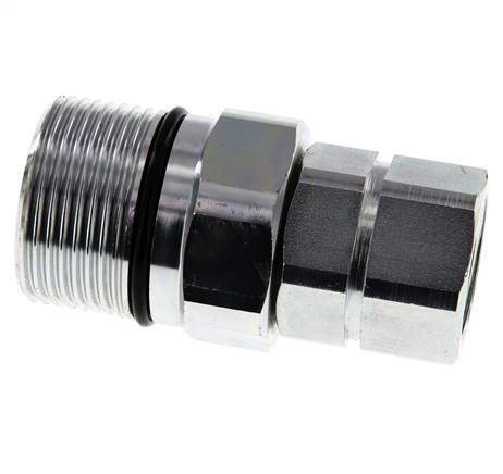 Acero DN 25 Acoplamiento hidráulico Enchufe G 1 pulgada Rosca hembra D M48 x 3