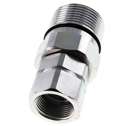 Acero DN 25 Acoplamiento hidráulico Enchufe G 1 pulgada Rosca hembra D M48 x 3