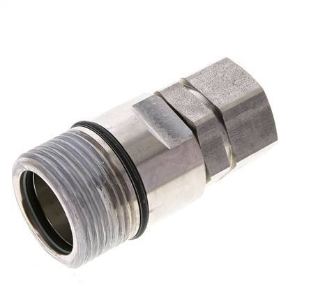 Acoplamiento hidráulico de acero inoxidable DN 25 Enchufe G 1 pulgada rosca hembra D M48 x 3