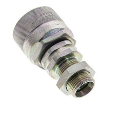 Steel DN 12.5 Hydraulic Coupling Plug 15 mm L Compression Ring Bulkhead ISO 14541/8434-1 D M36 x 2
