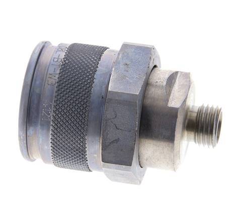 Steel Hydraulic Coupling Plug 8 mm L Cutting Ring ISO 14540/8434-1 D M32 x 3