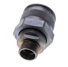 Steel Hydraulic Coupling Plug 15 mm L Cutting Ring ISO 14540/8434-1 D M32 x 3