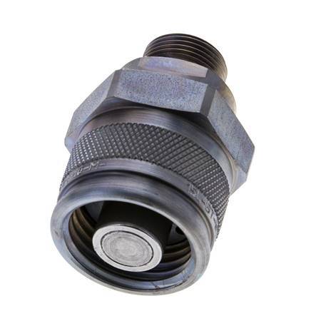 Steel Hydraulic Coupling Plug 15 mm L Cutting Ring ISO 14540/8434-1 D M32 x 3