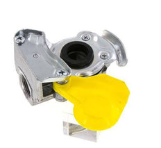 Acoplamiento Gladhand de aluminio amarillo de control M22x1,5 rosca hembra DIN 74342