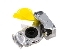Acoplamiento Gladhand de aluminio amarillo de control M22x1,5 rosca hembra DIN 74342