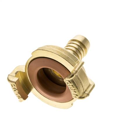 acoplamiento de latón para manguera GEKA de 13 mm (1/2'') KTW