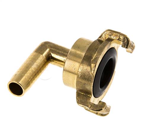 manguera de 13 mm (1/2''), con lengüeta GEKA, codo giratorio para manguera de jardín