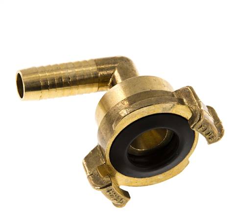 manguera de 13 mm (1/2''), con lengüeta GEKA, codo giratorio para manguera de jardín