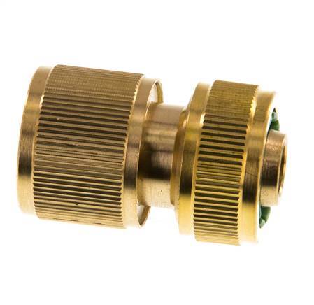 Conector de manguera de latón estilo GARDENA de 13 mm (1/2")