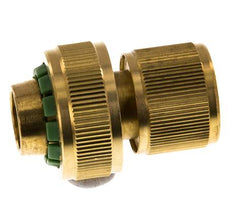 Conector de manguera estilo GARDENA de latón de 19 mm (3/4")