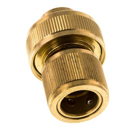 Conector de manguera estilo GARDENA de latón de 19 mm (3/4")