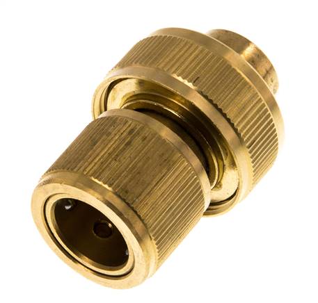 Conector de manguera estilo GARDENA de latón de 19 mm (3/4")