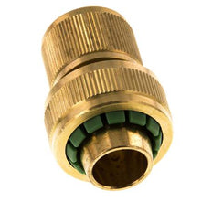 Conector de manguera estilo GARDENA de latón de 19 mm (3/4")