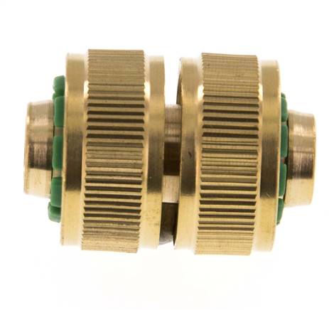 Reparador de mangueras estilo GARDENA de latón de 13 mm (1/2")