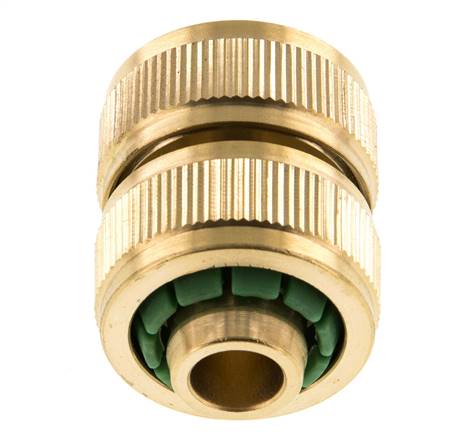 Reparador de mangueras estilo GARDENA de latón de 13 mm (1/2")
