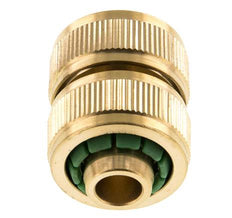 Reparador de mangueras estilo GARDENA de latón de 13 mm (1/2")