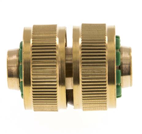 Reparador de mangueras estilo GARDENA de latón de 13 mm (1/2")