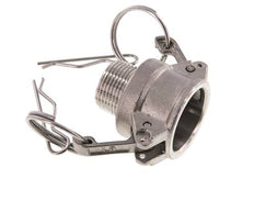 Acoplamiento de acero inoxidable Camlock DN 20 (3/4'') R 3/4'' rosca macho tipo B MIL-C-27487