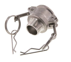 Acoplamiento de acero inoxidable Camlock DN 20 (3/4'') R 3/4'' rosca macho tipo B MIL-C-27487