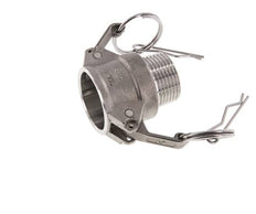 Acoplamiento de acero inoxidable Camlock DN 25 (1'') R 1'' Rosca Macho Tipo B MIL-C-27487