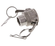 Acoplamiento de acero inoxidable Camlock DN 25 (1'') R 1'' Rosca Macho Tipo B MIL-C-27487