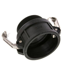 Acoplamiento de polipropileno Camlock DN 75 (3'') R 3'' rosca macho Tipo B MIL-C-27487