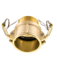 Acoplamiento de latón Camlock DN 50 (2'') R 2'' rosca macho Tipo B MIL-C-27487