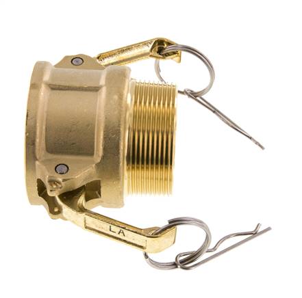 Acoplamiento de latón Camlock DN 50 (2'') R 2'' rosca macho Tipo B MIL-C-27487