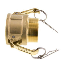 Acoplamiento de latón Camlock DN 50 (2'') R 2'' rosca macho Tipo B MIL-C-27487
