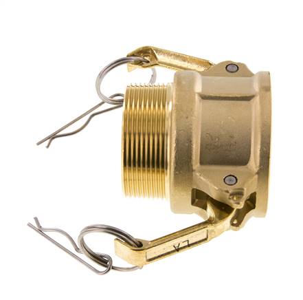 Acoplamiento de latón Camlock DN 50 (2'') R 2'' rosca macho Tipo B MIL-C-27487
