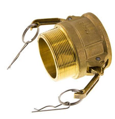 Acoplamiento de latón Camlock DN 60 (2 1/2'') R 2 1/2'' Rosca Macho Tipo B MIL-C-27487