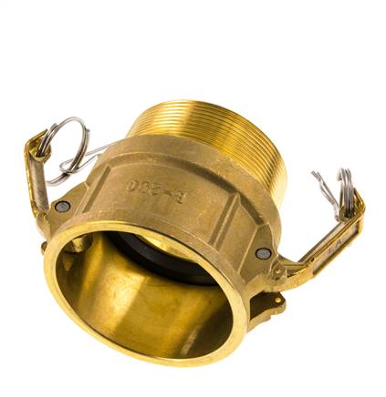 Acoplamiento de latón Camlock DN 60 (2 1/2'') R 2 1/2'' Rosca Macho Tipo B MIL-C-27487