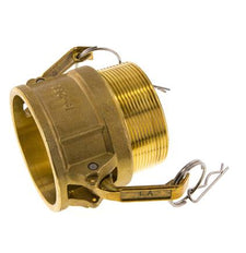 Acoplamiento de latón Camlock DN 60 (2 1/2'') R 2 1/2'' Rosca Macho Tipo B MIL-C-27487