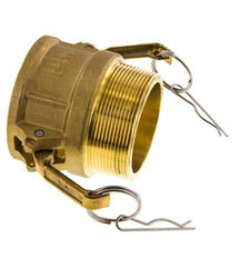 Acoplamiento de latón Camlock DN 60 (2 1/2'') R 2 1/2'' Rosca Macho Tipo B MIL-C-27487