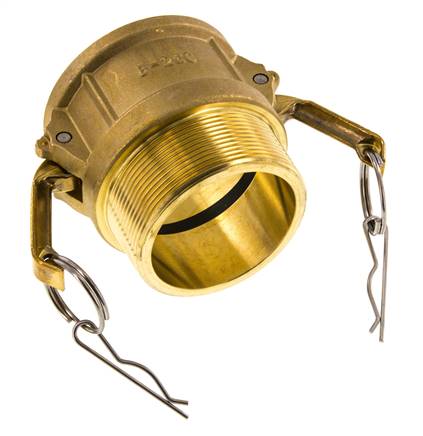 Acoplamiento de latón Camlock DN 60 (2 1/2'') R 2 1/2'' Rosca Macho Tipo B MIL-C-27487