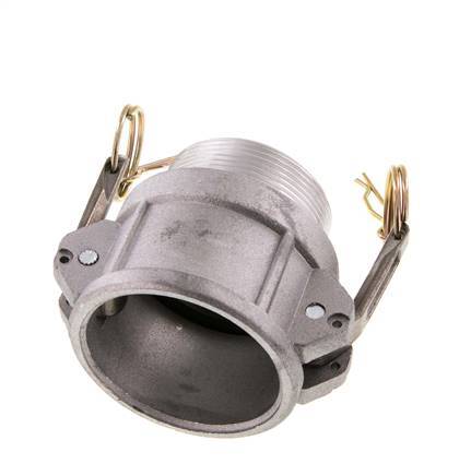Acoplamiento de aluminio Camlock DN 50 (2'') R 2'' rosca macho tipo B MIL-C-27487