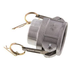 Acoplamiento de aluminio Camlock DN 50 (2'') R 2'' rosca macho tipo B MIL-C-27487