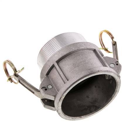 Acoplamiento de aluminio Camlock DN 60 (2 1/2'') R 2 1/2'' Rosca Macho Tipo B MIL-C-27487
