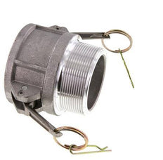 Acoplamiento de aluminio Camlock DN 60 (2 1/2'') R 2 1/2'' Rosca Macho Tipo B MIL-C-27487