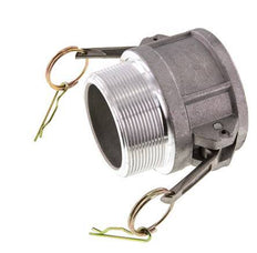 Acoplamiento de aluminio Camlock DN 60 (2 1/2'') R 2 1/2'' Rosca Macho Tipo B MIL-C-27487
